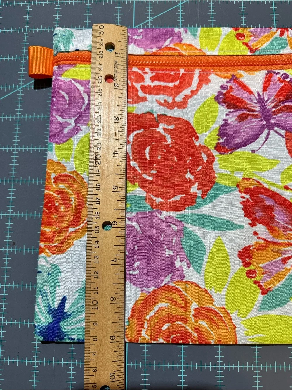 Bright Floral Zip Pouches - Colorful Floral Print